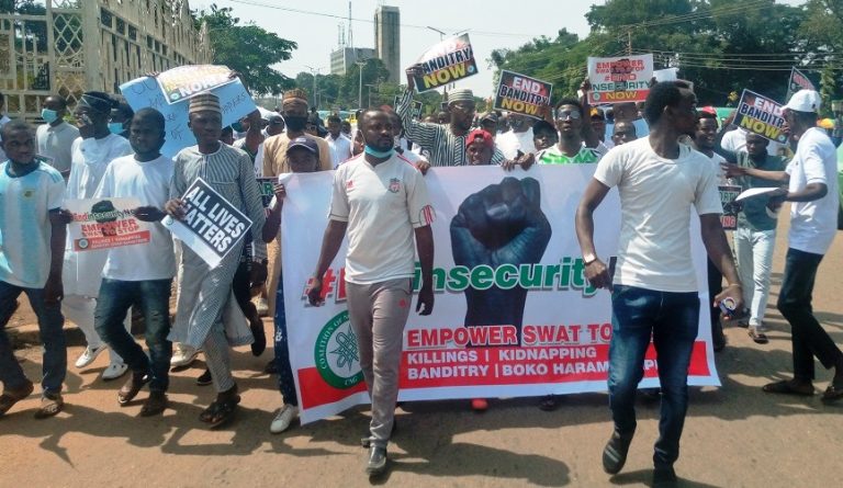 #ENDINSECURITYNOW: Protest Disrupted by Hoodlums in Kano