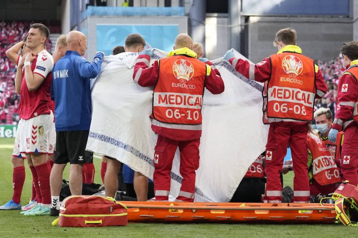 Christian Eriksen, Stable, Collapse, During Match, European Championship, football, Denmark