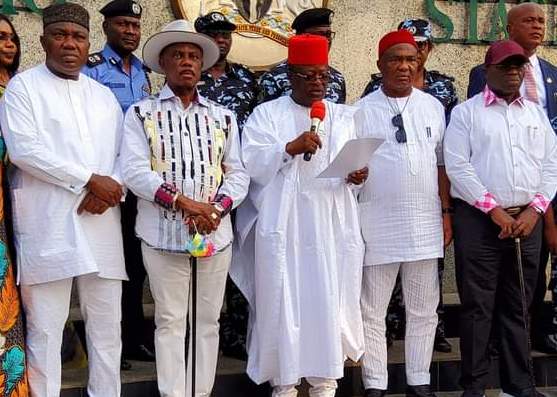 Southeast Governors Express Preference for United Nigeria, Disown IPOB, Others