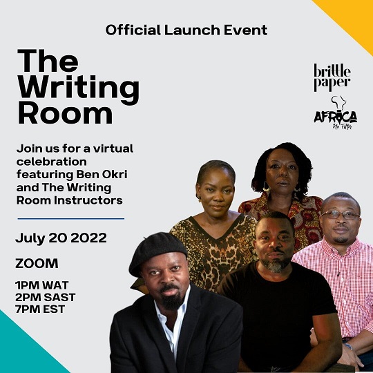 The Writing Room, Ben Okri, Apply, Brittle Paper