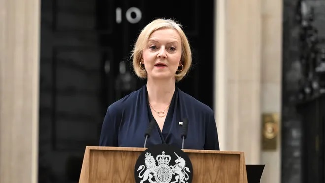 Liz Truss, British Prime Minister, resigns