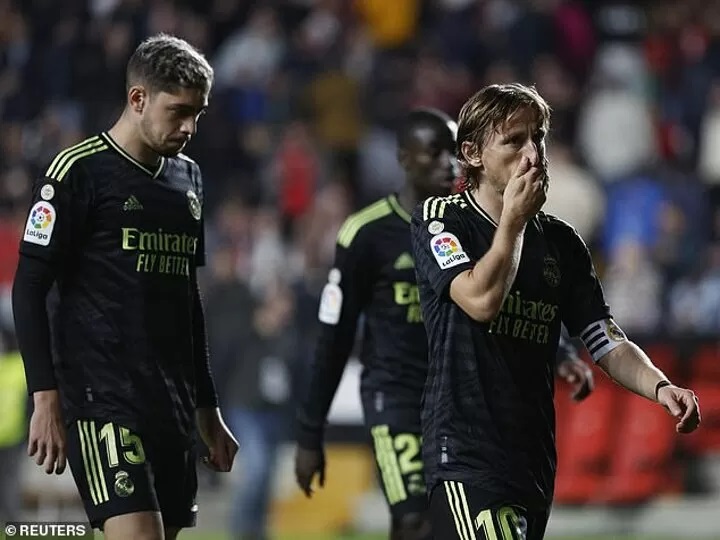 Madrid drop behind Barcelona after first league defeat to Rayo Vallecano