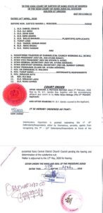 Court order against ECWA 