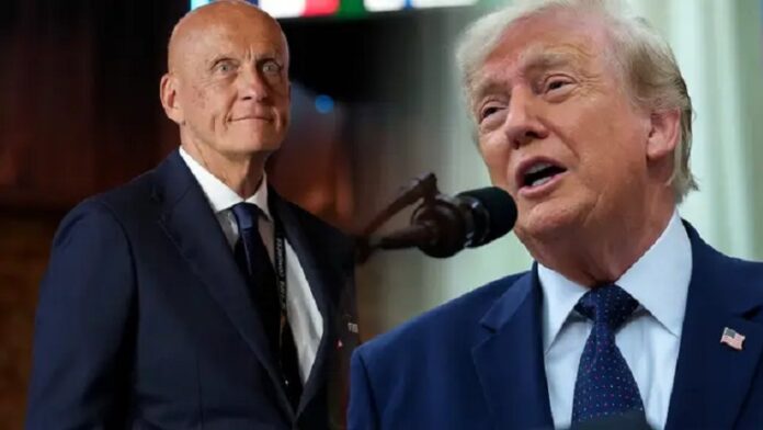 Pierluigi Collina and Donald Trump